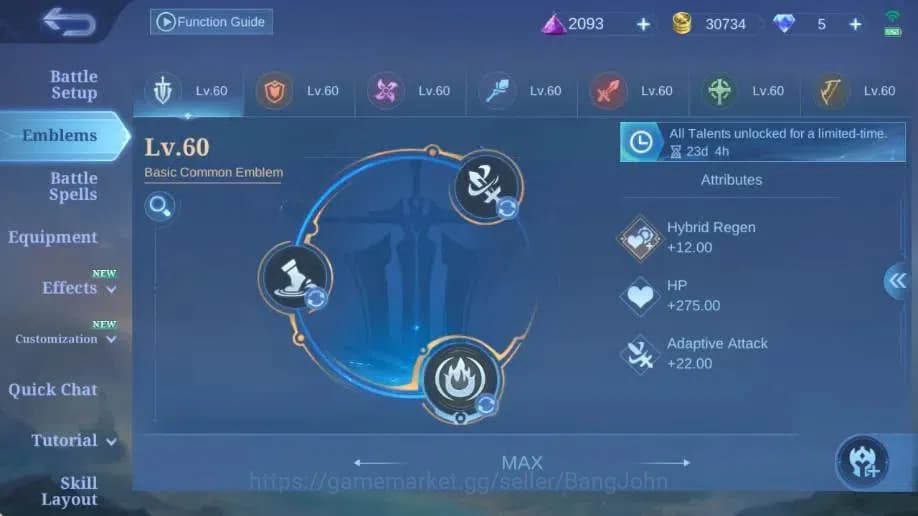 Mobile Legends: Bang Bang Accounts Global Hero 132 Skin 234|CC Natalia|LightBorn TG|V image 5