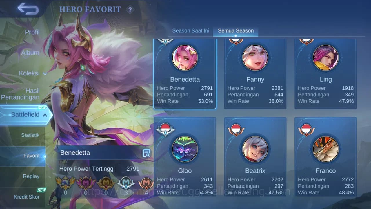 Mobile Legends: Bang Bang Accounts Hero 128 Skin 215 | Luckybox Alucard, Claude | Lig image 15