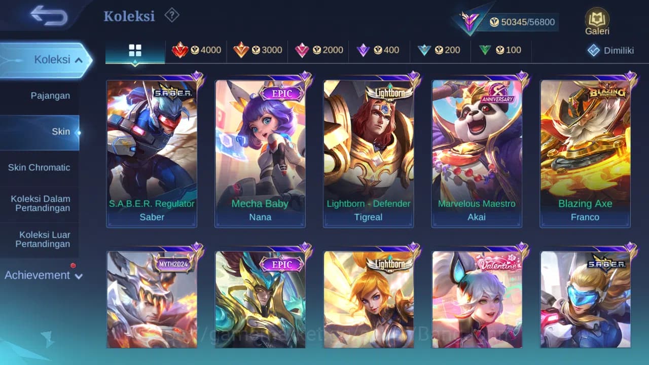 Mobile Legends: Bang Bang Accounts Hero 128 Skin 215 | Luckybox Alucard, Claude | Lig image 4