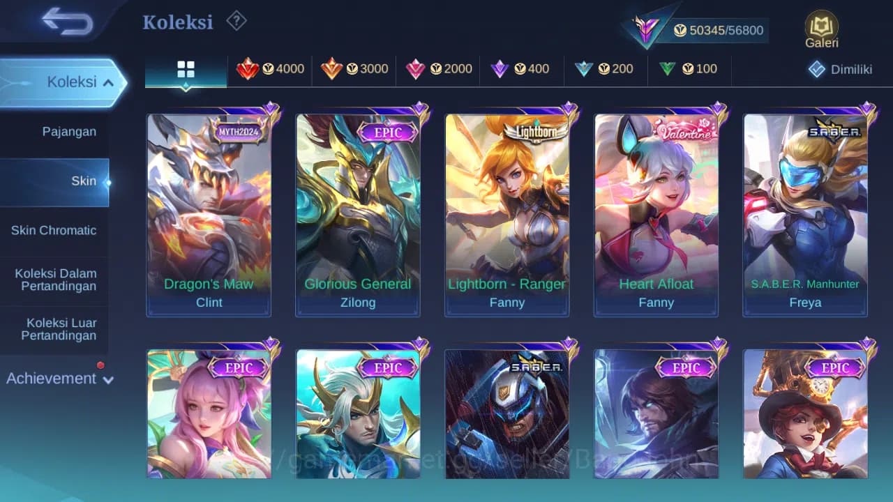 Mobile Legends: Bang Bang Accounts Hero 128 Skin 215 | Luckybox Alucard, Claude | Lig image 5