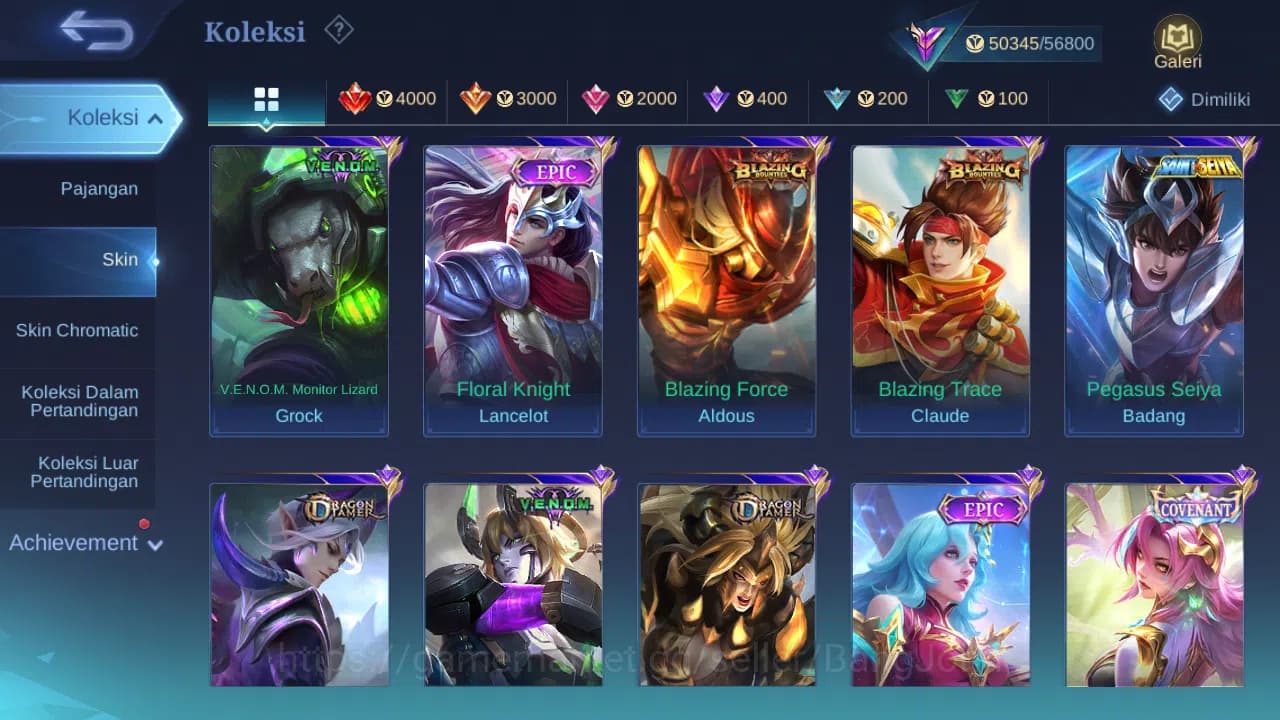 Mobile Legends: Bang Bang Accounts Hero 128 Skin 215 | Luckybox Alucard, Claude | Lig image 7