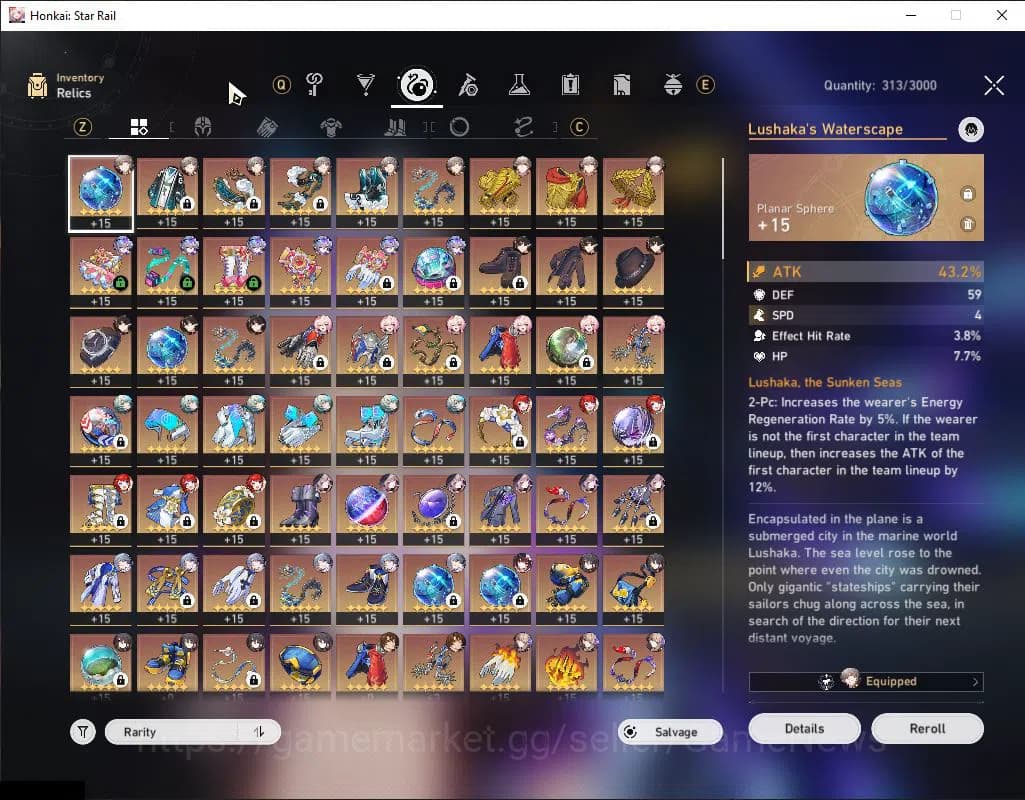Honkai Star Rail Accounts Asia|TL 70|Herta Prem Team|10 Limited|[SW LV.999 E image 7