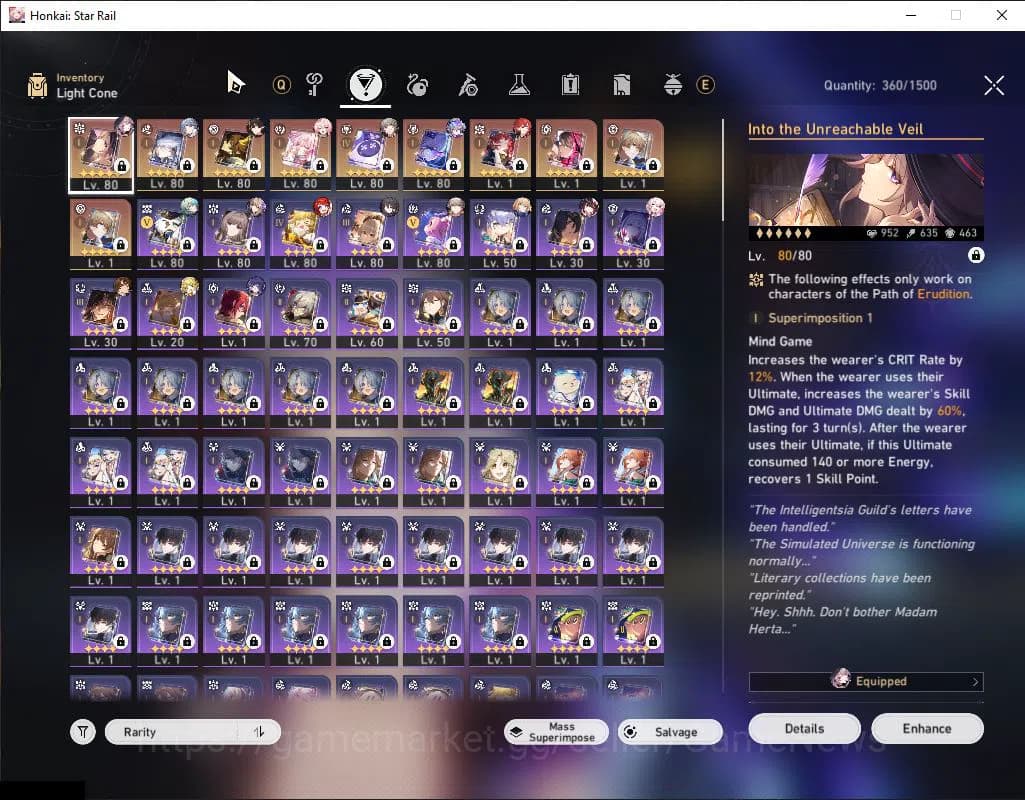 Honkai Star Rail Accounts Asia|TL 70|Herta Prem Team|10 Limited|[SW LV.999 E image 9