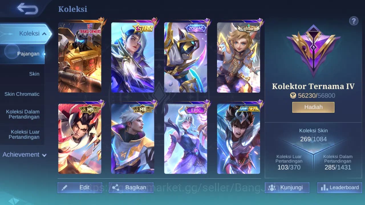 Mobile Legends: Bang Bang Accounts Hero 131 Skin 269 | Zodiac Helcurt | Lightborn Har image 10
