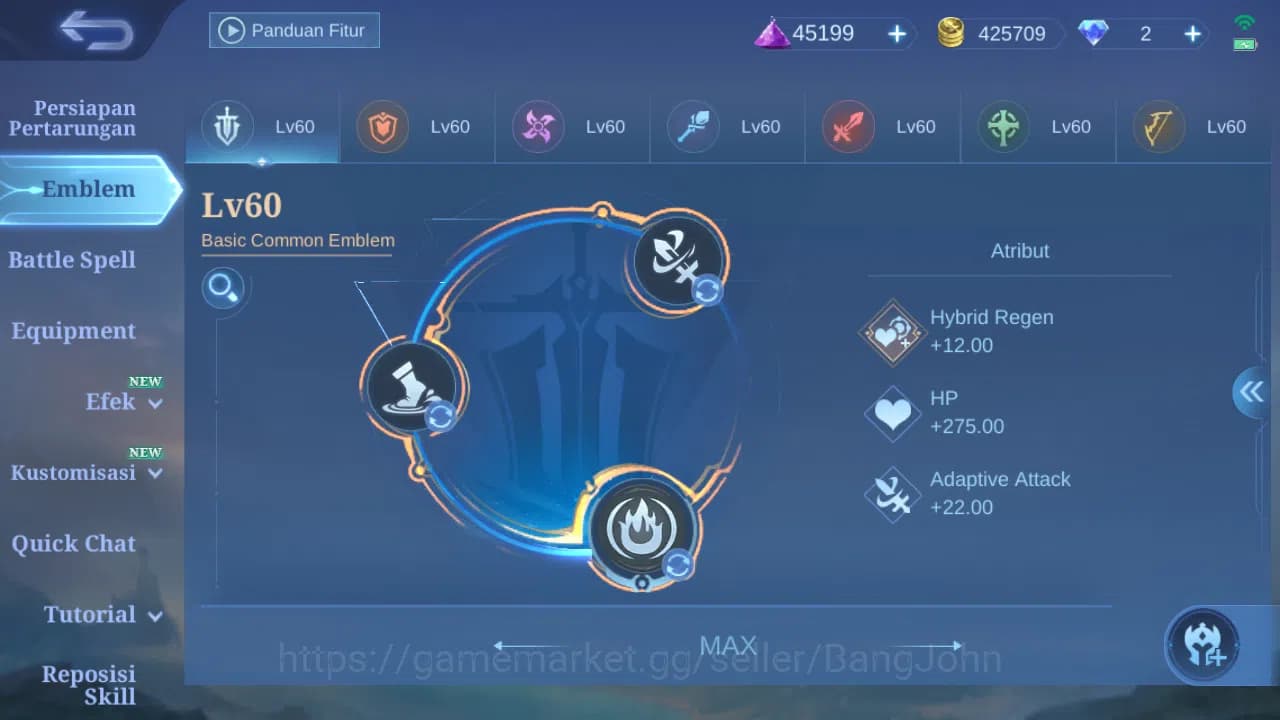 Mobile Legends: Bang Bang Accounts Hero 131 Skin 269 | Zodiac Helcurt | Lightborn Har image 11