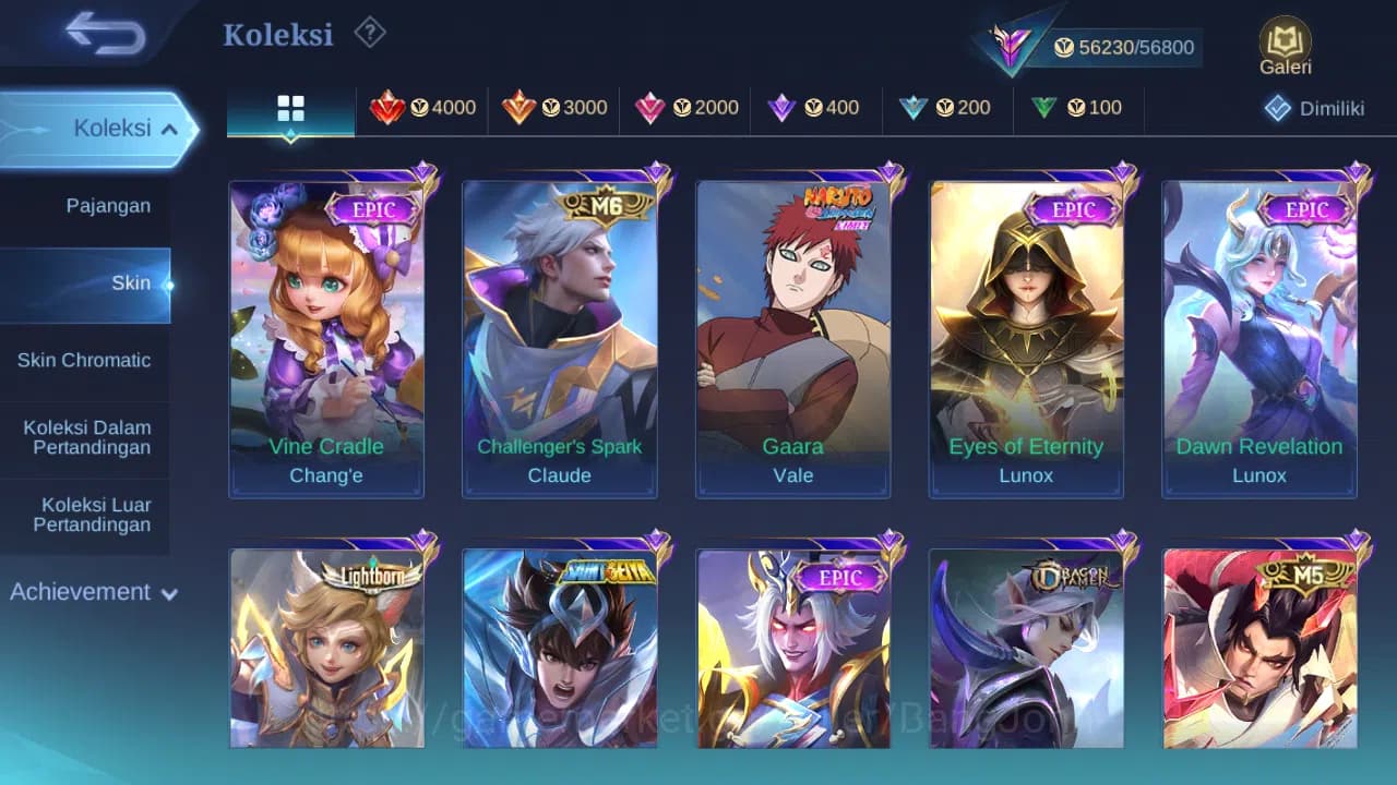 Mobile Legends: Bang Bang Accounts Hero 131 Skin 269 | Zodiac Helcurt | Lightborn Har image 6