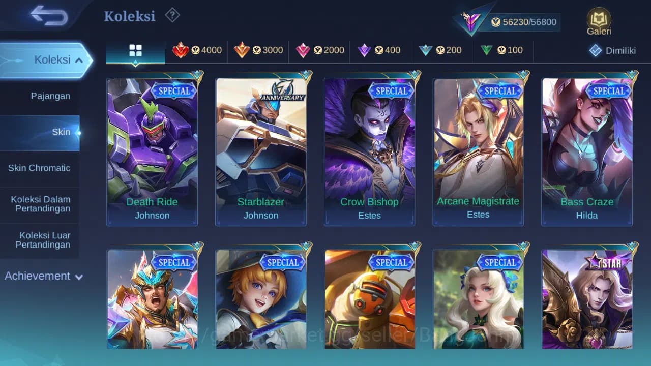 Mobile Legends: Bang Bang Accounts Hero 131 Skin 269 | Zodiac Helcurt | Lightborn Har image 9