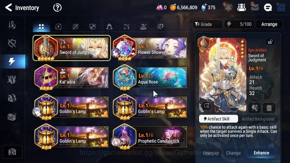 Epic Seven Accounts GLOBAL|UnVerif|New Era|2 ML(Successor Tanyu, Salom image 12