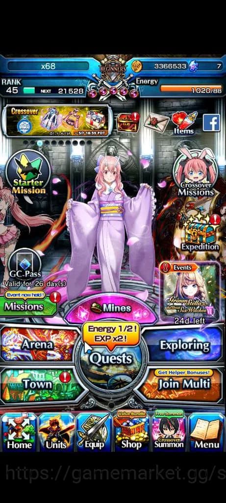 Grand Summoners Accounts Global|Rank 45|Fresh Starter| 6 Ascend+2 TW | [Shu image 1