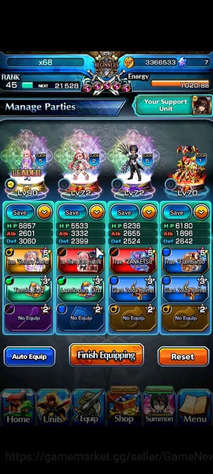 Grand Summoners Accounts Global|Rank 45|Fresh Starter| 6 Ascend+2 TW | [Shu image 9