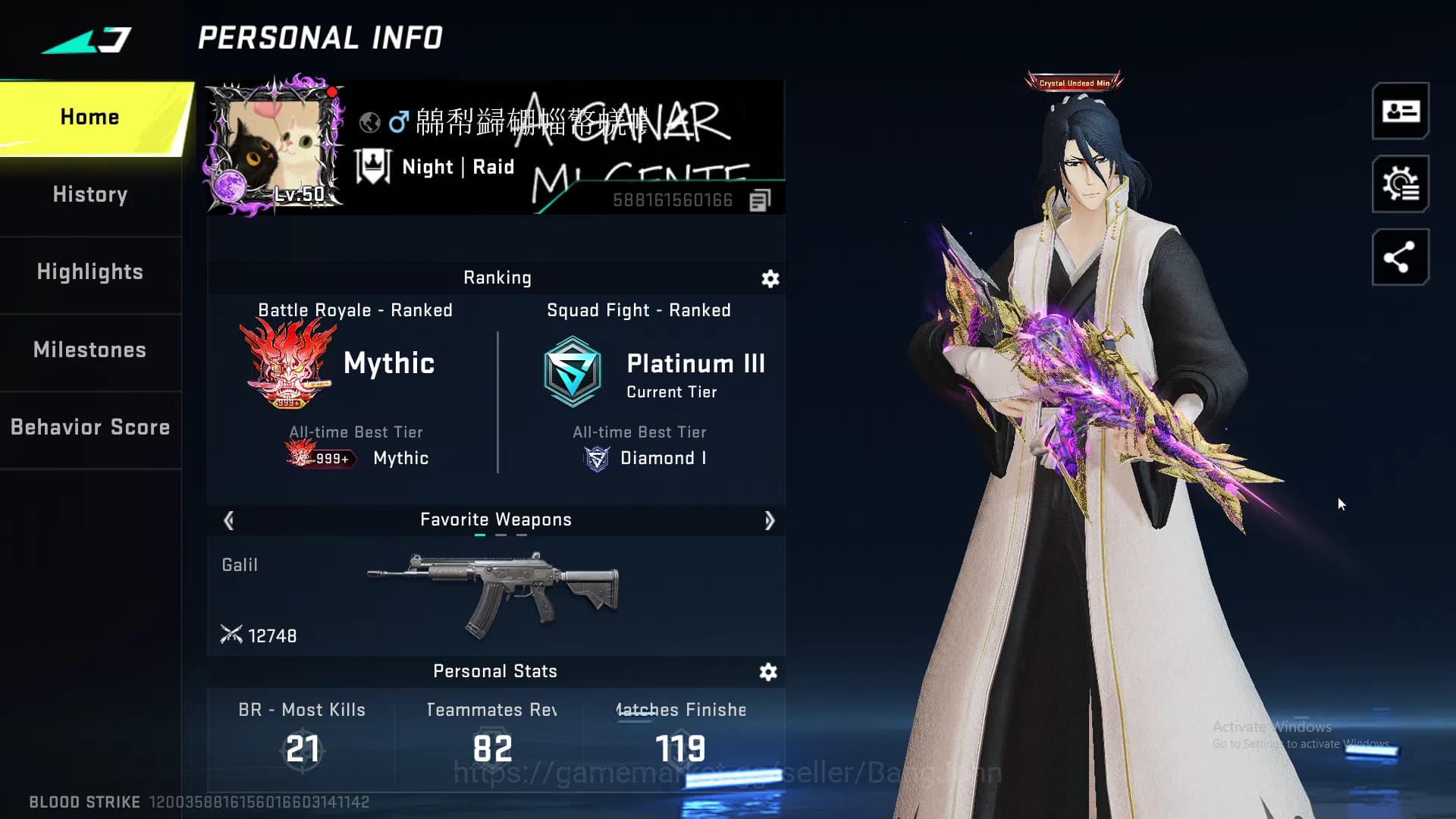 Blood Strike Accounts ASIA | Collab Ethan, Ultra Katya, Ultra Volt| Evo image 2