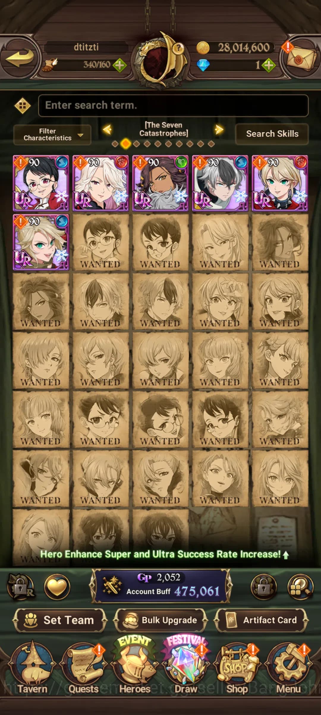 The Seven Deadly Sins: Grand Cross Accounts GLOBAL|475K CC|UR Souls Hel,Oppressor DK,Sabunak,M image 2