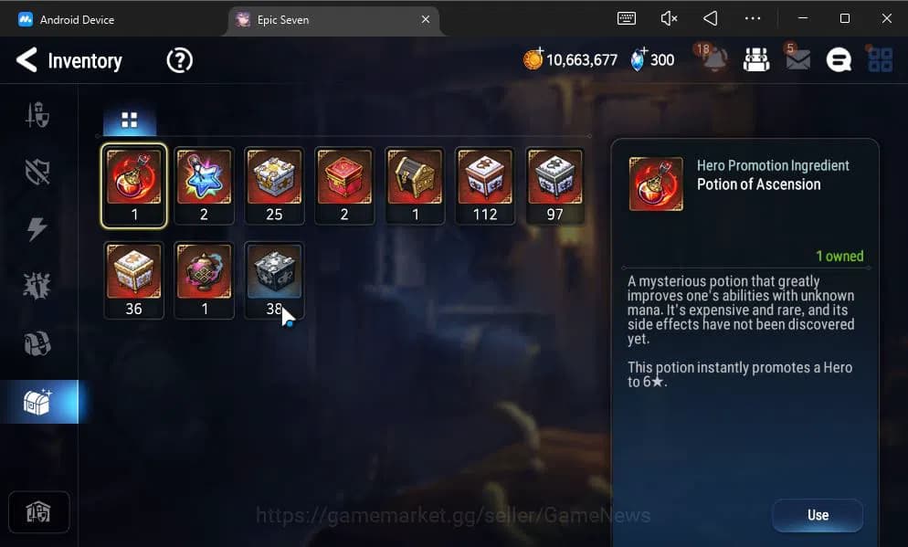 Epic Seven Accounts GLOBAL UNVERIF|NEW ERA|4 ML(Astro Elena,BysHwayoun image 2