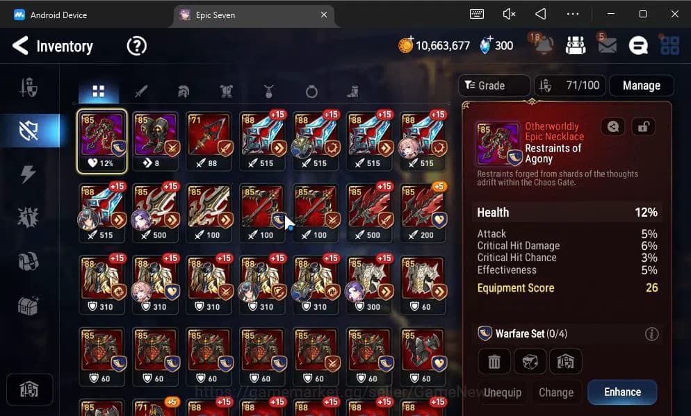 Epic Seven Accounts GLOBAL UNVERIF|NEW ERA|4 ML(Astro Elena,BysHwayoun image 4