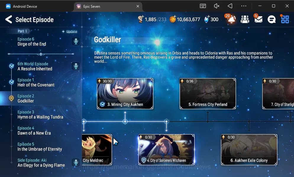 Epic Seven Accounts GLOBAL UNVERIF|NEW ERA|4 ML(Astro Elena,BysHwayoun image 5