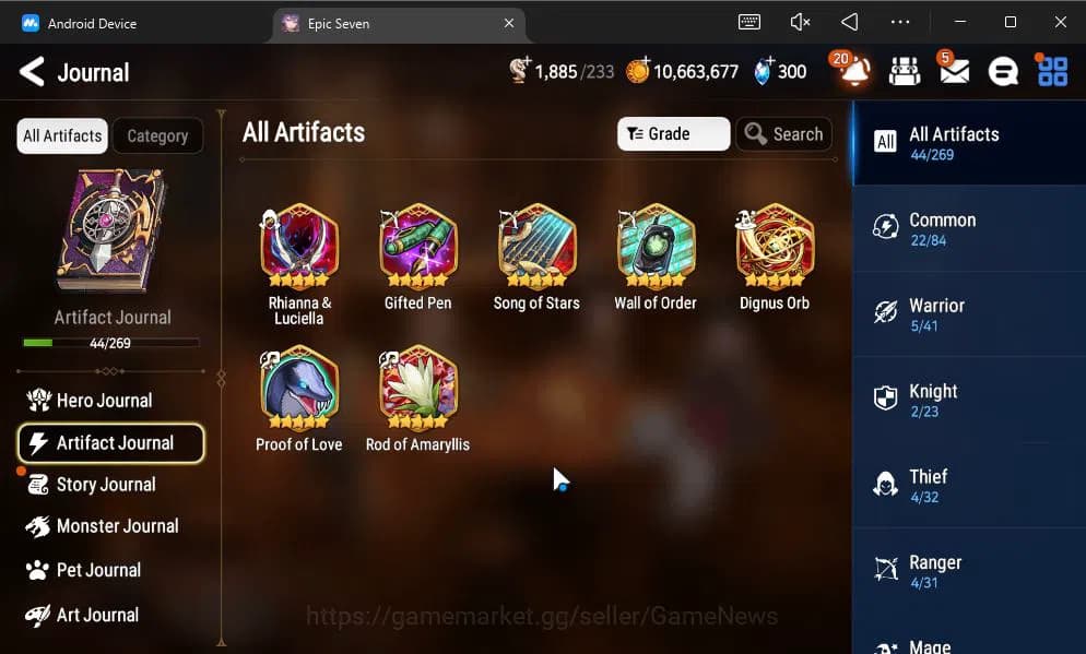 Epic Seven Accounts GLOBAL UNVERIF|NEW ERA|4 ML(Astro Elena,BysHwayoun image 6