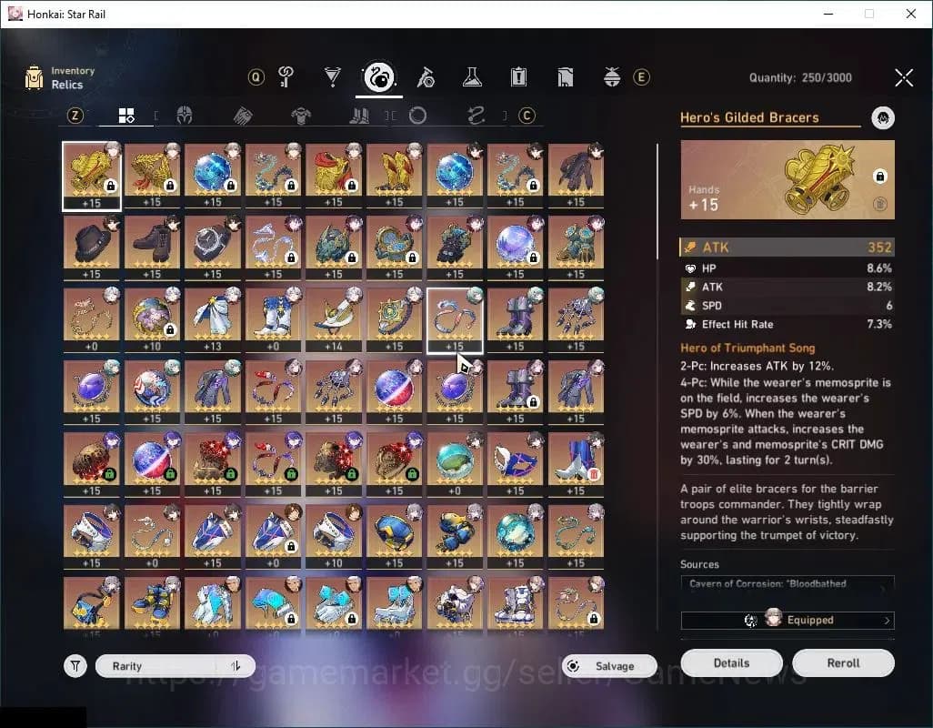 Honkai Star Rail Accounts Asia|TL 70|DOT Prem Team|14 Limited|SW 999,Phainon image 7