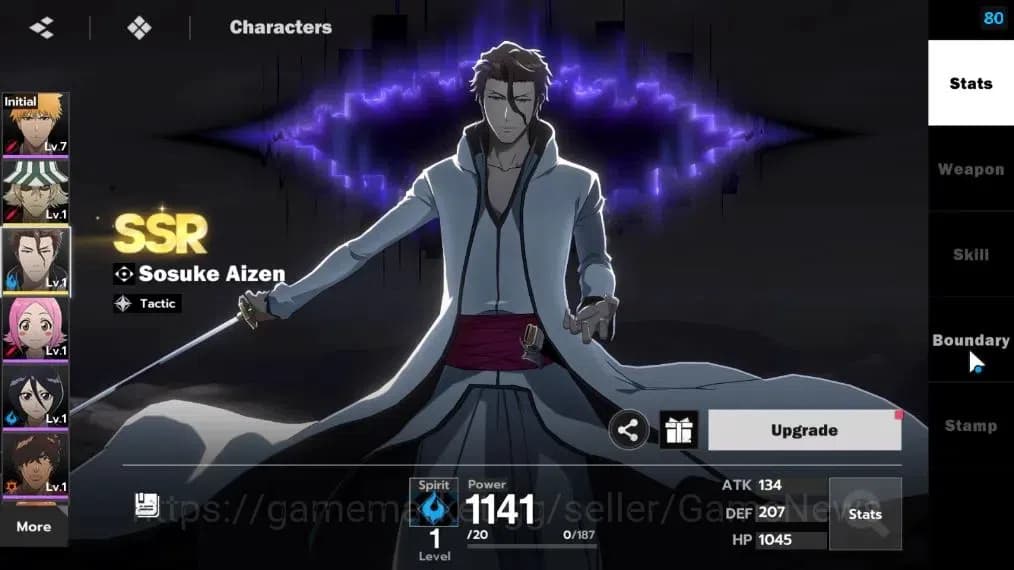 BLEACH: Soul Resonance Accounts NA Crunchyroll|Fresh Starter|LV 3|2 SSR [Aizen,Ura image 3