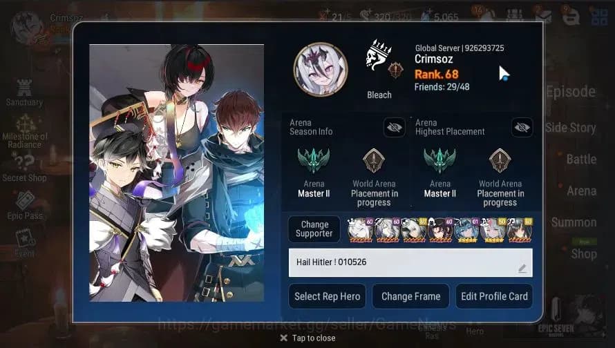 Epic Seven Accounts GLOBAL|UnVerif|16 ML(Salome,LOT Scales,NM Luna,Zio image 2