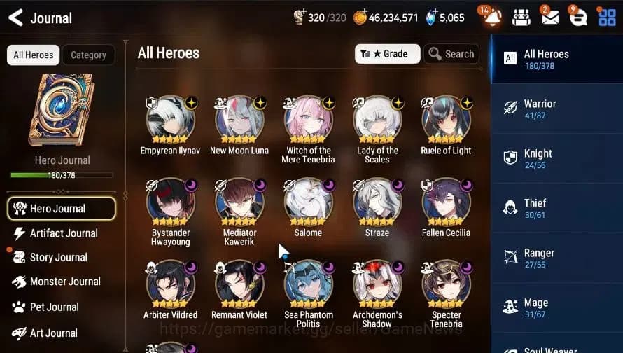 Epic Seven Accounts GLOBAL|UnVerif|16 ML(Salome,LOT Scales,NM Luna,Zio image 4