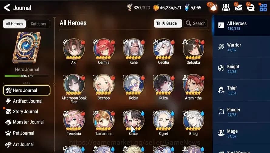 Epic Seven Accounts GLOBAL|UnVerif|16 ML(Salome,LOT Scales,NM Luna,Zio image 6