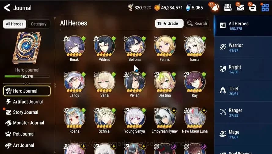 Epic Seven Accounts GLOBAL|UnVerif|16 ML(Salome,LOT Scales,NM Luna,Zio image 8