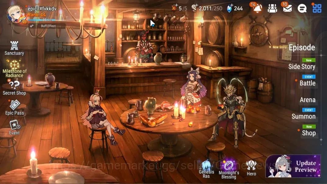 Epic Seven Accounts GLOBAL Unverif|NewEra|7 ML(Salome,DB Senya,DD Ray, image 1