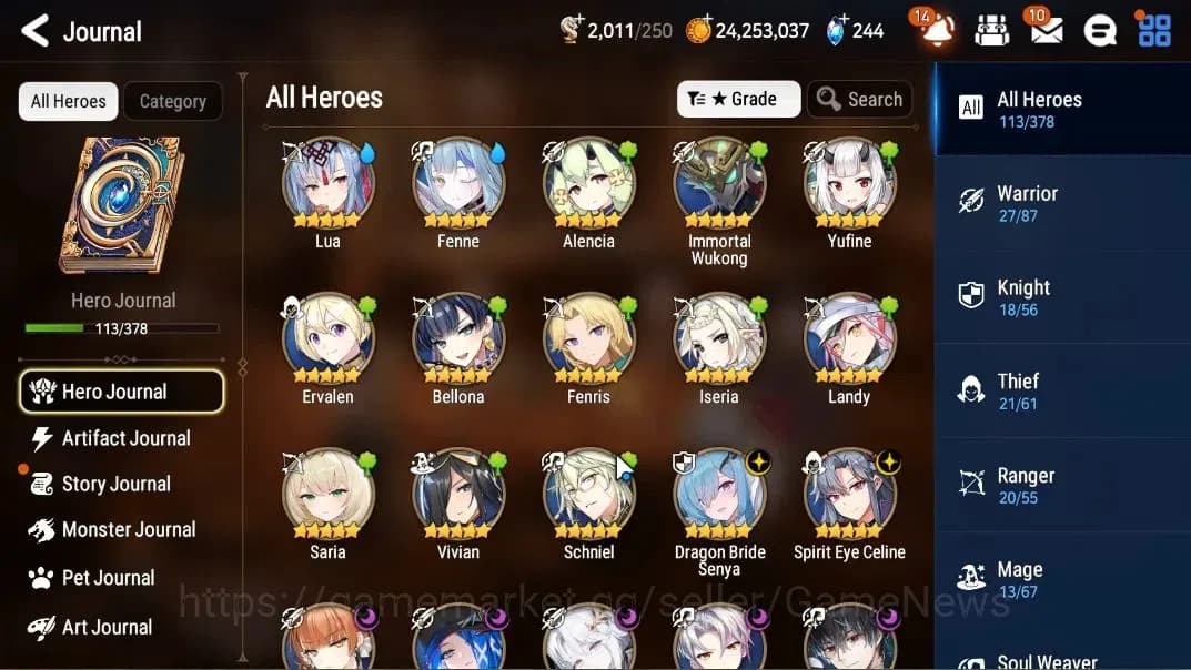 Epic Seven Accounts GLOBAL Unverif|NewEra|7 ML(Salome,DB Senya,DD Ray, image 6