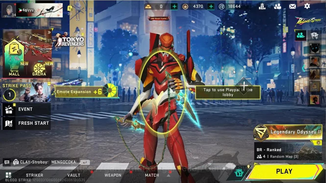 Blood Strike Accounts ASIA|ETERNAL MELEE Chainblade|Collab EVA[KATYA-EVA image 1