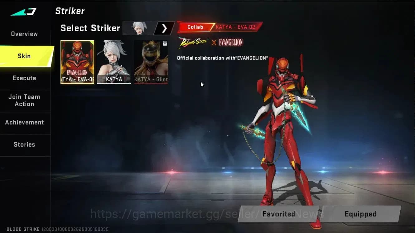 Blood Strike Accounts ASIA|ETERNAL MELEE Chainblade|Collab EVA[KATYA-EVA image 3