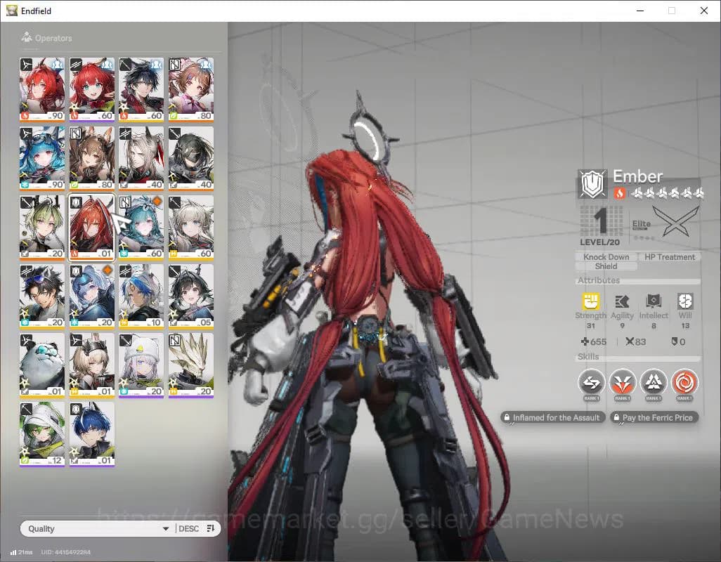 Arknights: Endfield Accounts ASIA|Lv 54|SSR 7(2Limit) [Laevatain+Sign,Ember,Gil image 8