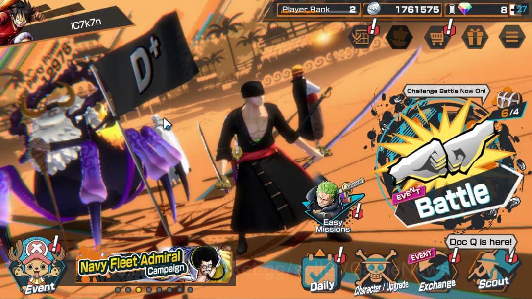 One Piece Bounty Rush Accounts Global|3EX|Blackbeard Pirate Buzan, The Five Elder image 1