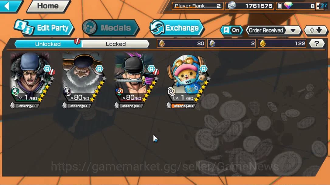 One Piece Bounty Rush Accounts Global|3EX|Blackbeard Pirate Buzan, The Five Elder image 3
