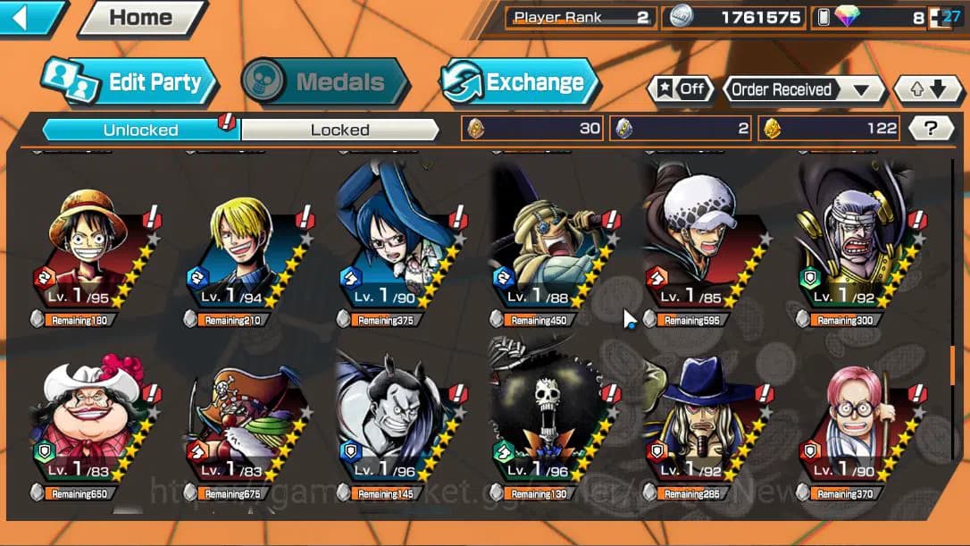 One Piece Bounty Rush Accounts Global|3EX|Blackbeard Pirate Buzan, The Five Elder image 9