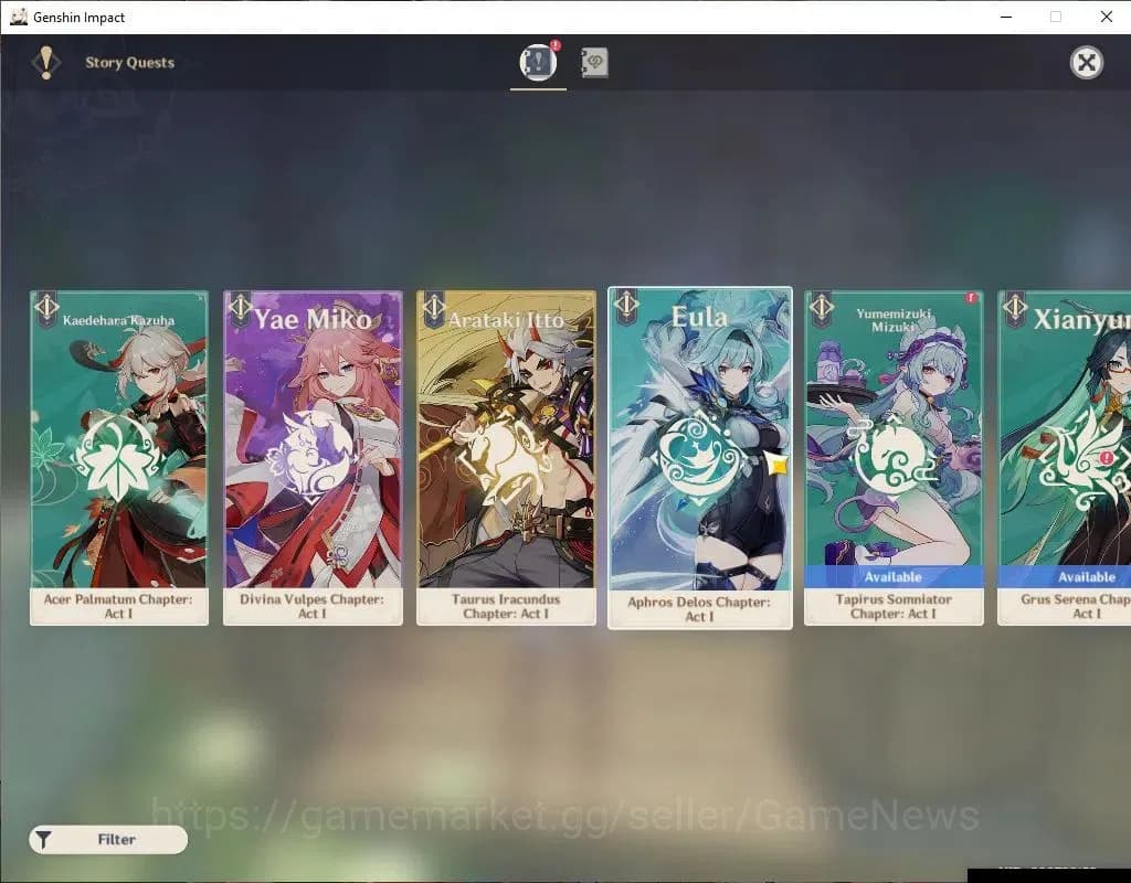 Genshin Impact Accounts ASIA |AR 54|6 Limited+3(*5Weapon)|Eula+Sign,Skirk, image 12