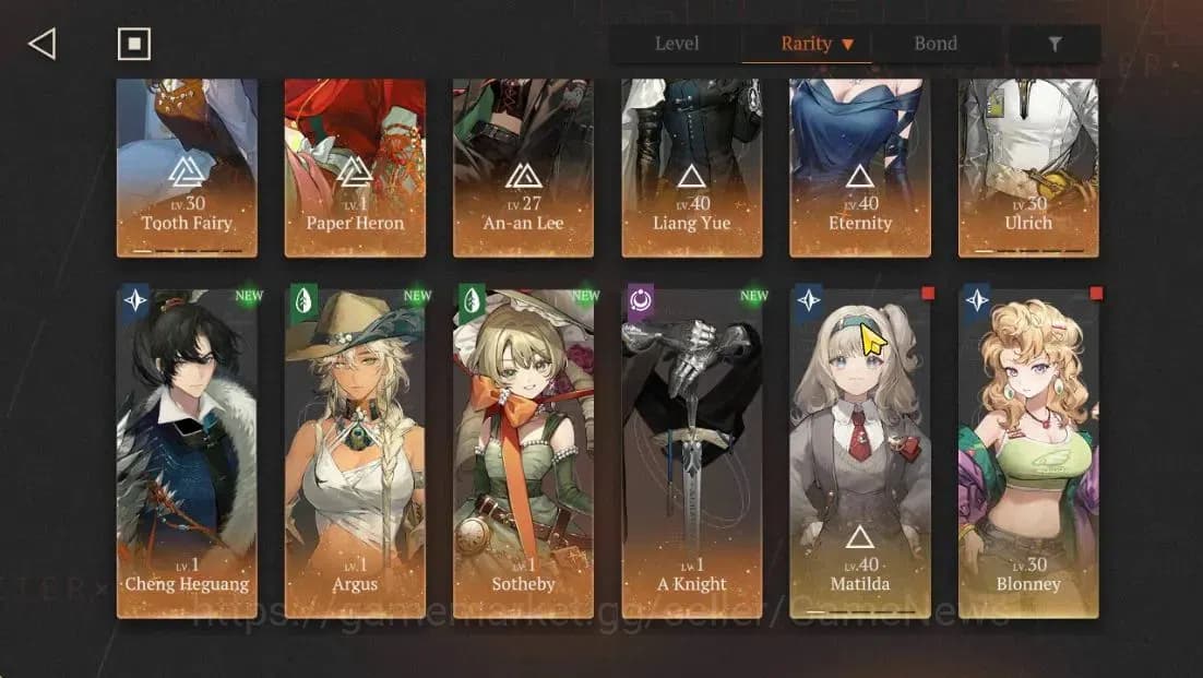 Reverse: 1999 Accounts GLOBAL|Lv38|10(*6Crew)(2Limit)|PaperHeron+Psy,Lian image 3