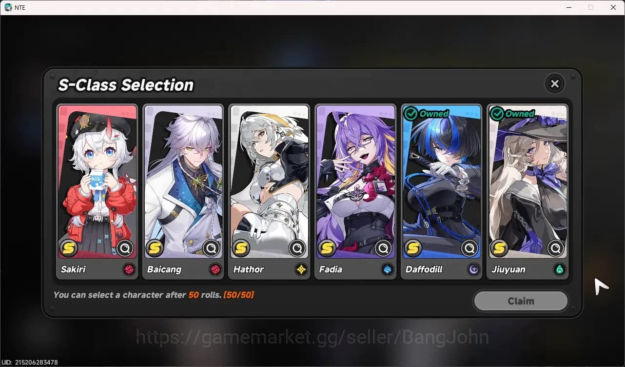 Neverness to Everness Accounts SEA | STARTER Lv 3 | 3 SSR (Hotori,Jiuyuan,Daffodi image 1