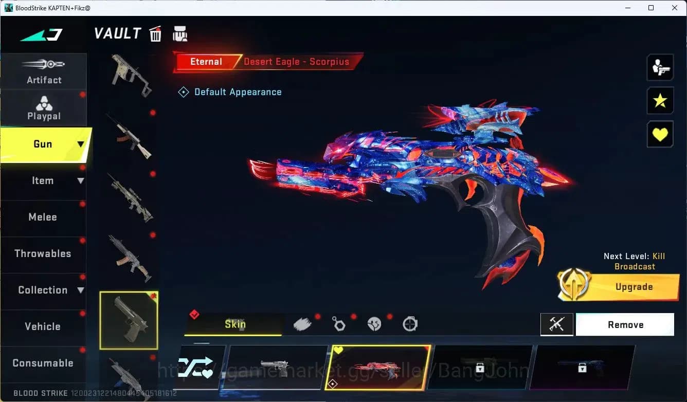 Blood Strike Accounts ASIA| Eternal D.Eagle-Scorpius | 2 7DS: Kar98k, QB image 3