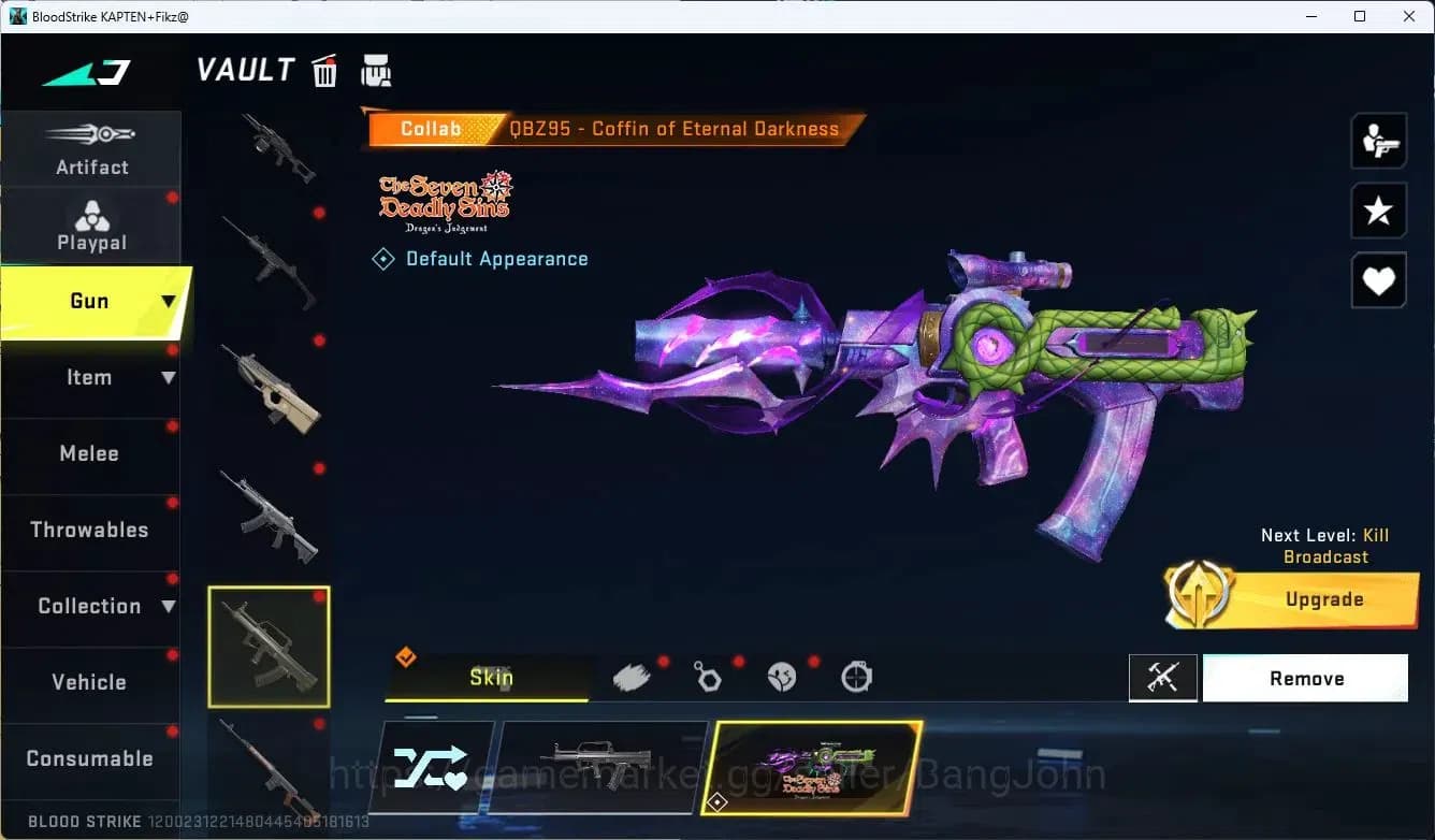 Blood Strike Accounts ASIA| Eternal D.Eagle-Scorpius | 2 7DS: Kar98k, QB image 6