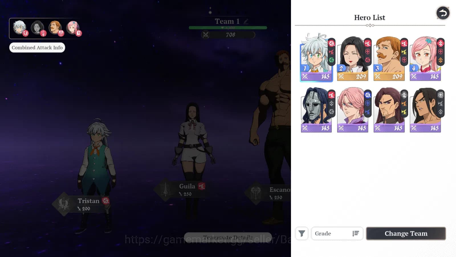 The Seven Deadly Sins: Origin Accounts EUROPE | Fresh Starter Lvl 2 |2 SSR| Escanor, Guil image 4