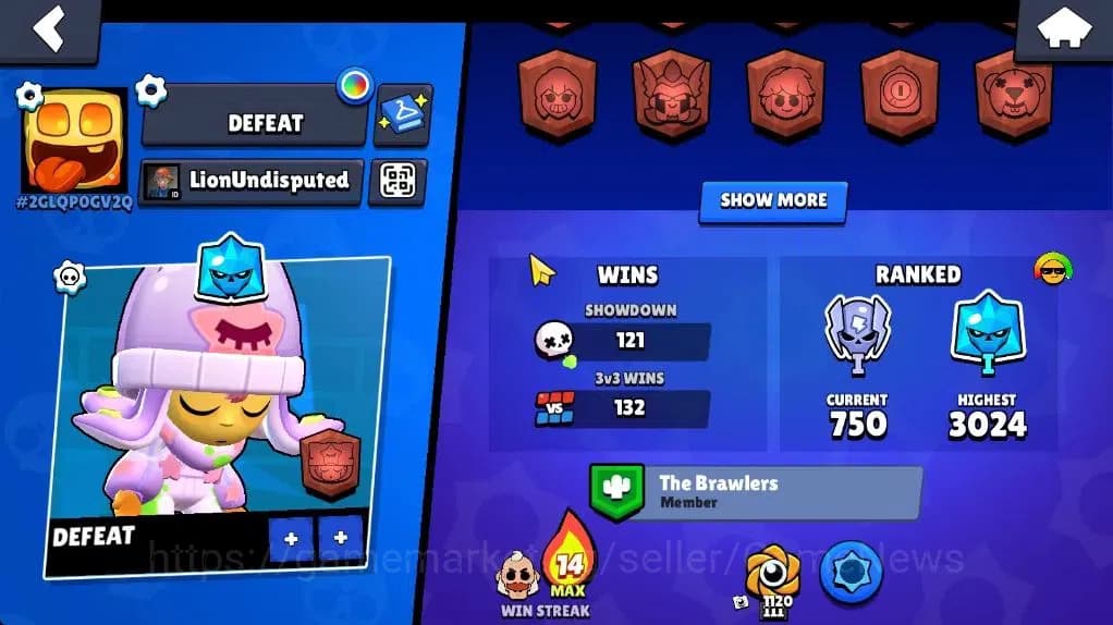 Brawl Stars Accounts 3291 Trophy|37 Brawler 5 Max |1 Legend (Void Amber image 3
