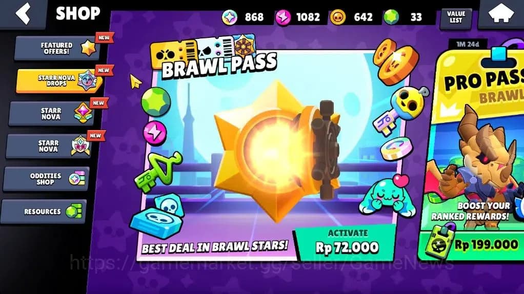 Brawl Stars Accounts 3291 Trophy|37 Brawler 5 Max |1 Legend (Void Amber image 6