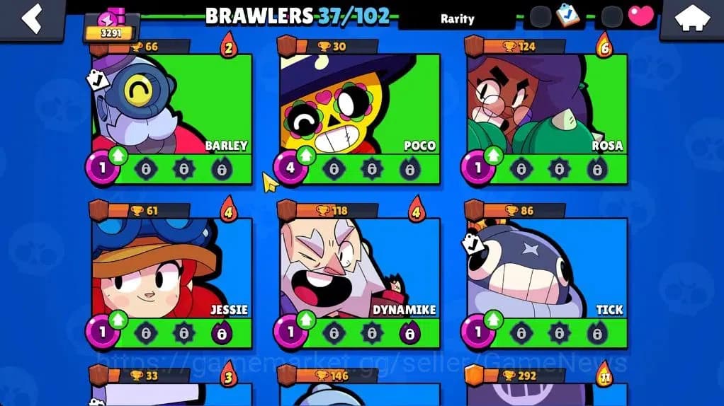 Brawl Stars Accounts 3291 Trophy|37 Brawler 5 Max |1 Legend (Void Amber image 8