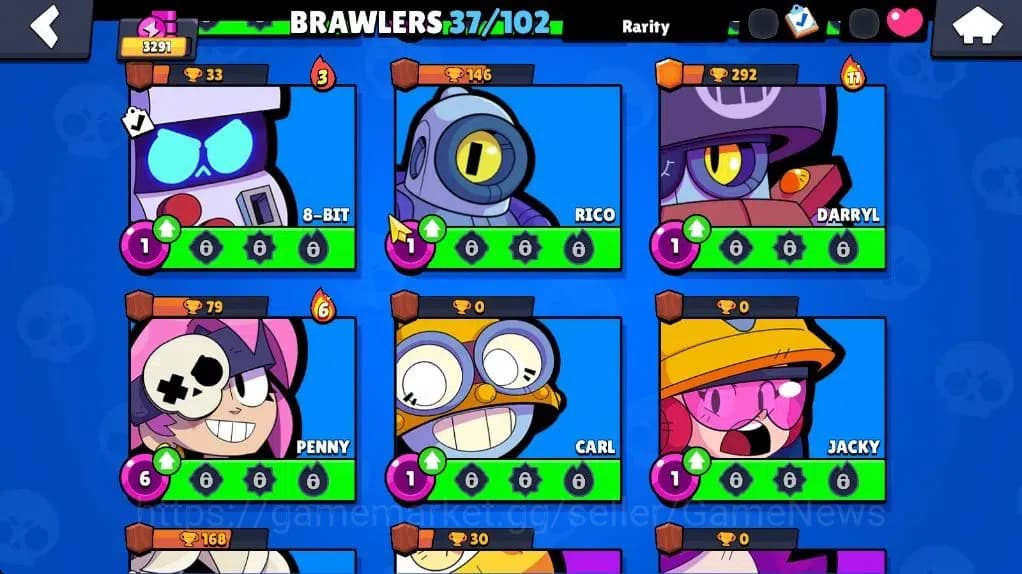 Brawl Stars Accounts 3291 Trophy|37 Brawler 5 Max |1 Legend (Void Amber image 9