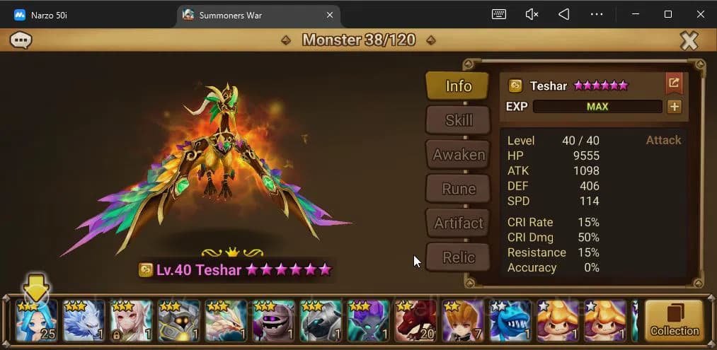 Summoners War: Sky Arena Accounts ASIA|Lv 26|Fresh Starter| Teshar | 1,9K Crystal + image 4