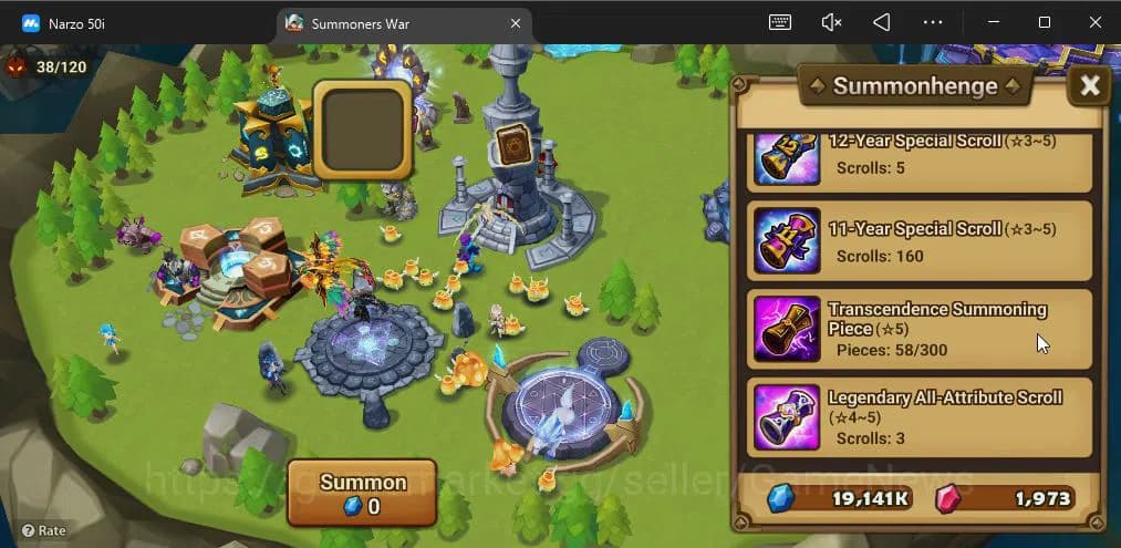 Summoners War: Sky Arena Accounts ASIA|Lv 26|Fresh Starter| Teshar | 1,9K Crystal + image 5