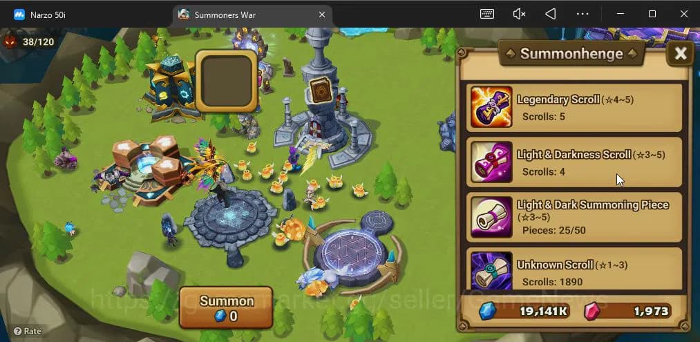 Summoners War: Sky Arena Accounts ASIA|Lv 26|Fresh Starter| Teshar | 1,9K Crystal + image 6
