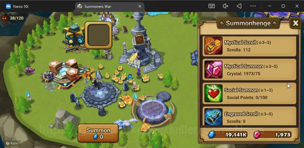 Summoners War: Sky Arena Accounts ASIA|Lv 26|Fresh Starter| Teshar | 1,9K Crystal + image 7