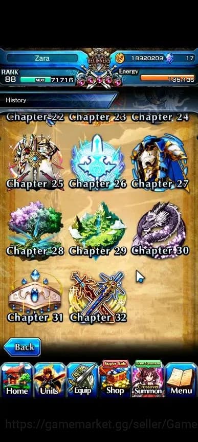 Grand Summoners Accounts Global|Rank 88|22 Ascend+8 TW|[Inumuta,S Miyu,Emiy image 10