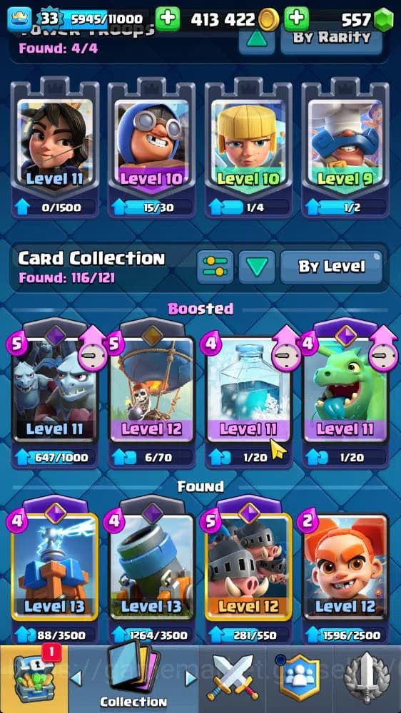 Clash Royale Accounts Lv 33|Trophy 6186|KTL 11|Limited Skin|Card 116|3 H image 14